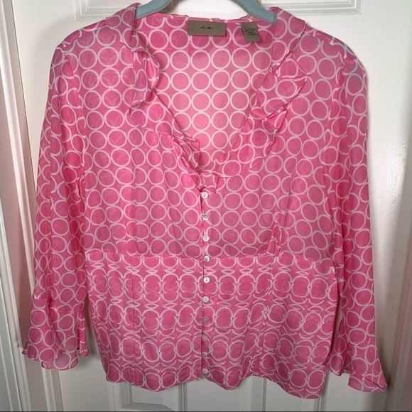 i.e. Tops - i.e. silk blouse with horizontal waist pleats
